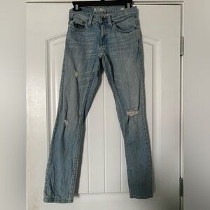 Freeworld Clothing Co Messenger Skinny Stretch Light Wash Denim Jeans- 28